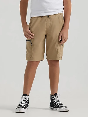 Boy's Tech Cargo Short Kelp