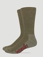 Men's Merino Wool Crew Socks in Beige