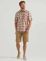 Men's Short Sleeve Plaid Shirt Sequoia