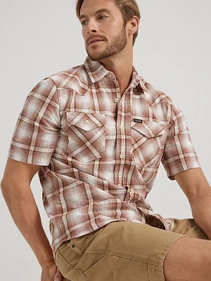 Men's Short Sleeve Plaid Shirt Sequoia