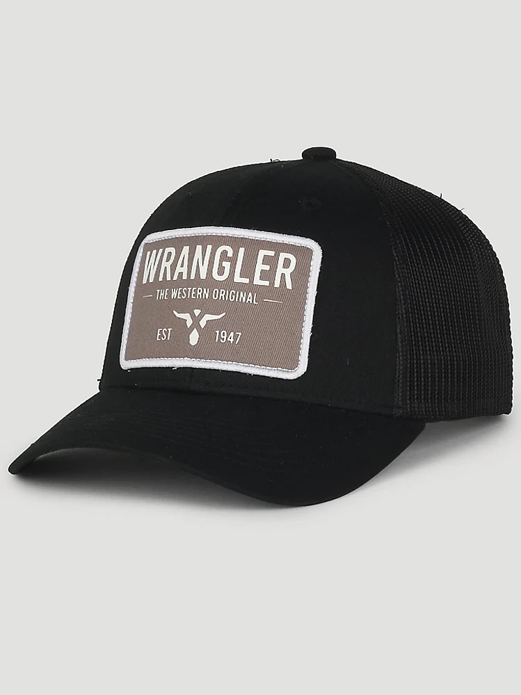 Wrangler Original Patch Baseball Hat:Black:One Size