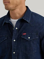 Men's Cowboy Wash Denim Shirt Midnight Blue