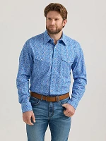 Men's 20X® Competition Advanced Comfort Long Sleeve Two Pocket Western Snap Shirt Paisley Sea