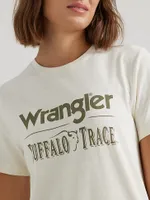 Wrangler x Buffalo Trace™ Women's Logo Tee Vanilla