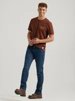 Wrangler x Buffalo Trace™ Men's Oak Aged T-Shirt Brown Grains
