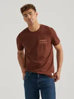 Wrangler x Buffalo Trace™ Men's Oak Aged T-Shirt Brown Grains