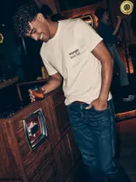 Wrangler x Buffalo Trace™ Men's Pocket T-Shirt Vanilla