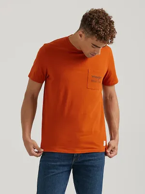 Wrangler x Buffalo Trace™ Men's Pocket T-Shirt Distillers Red