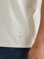 Wrangler x Buffalo Trace™ Men's Logo T-Shirt Vanilla
