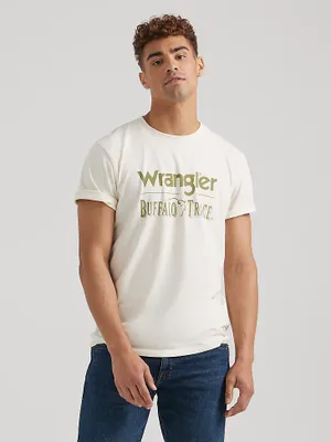 Wrangler x Buffalo Trace™ Men's Logo T-Shirt Vanilla