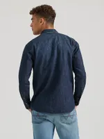 Wrangler x Buffalo Trace™ Men's Revival Shirt Oak Indigo