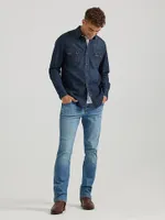 Wrangler x Buffalo Trace™ Men's Revival Shirt Oak Indigo