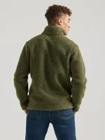 Wrangler x Buffalo Trace™ Men's Sherpa Pullover Kentucky Green