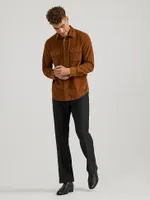 Wrangler x Buffalo Trace™ Men's Corduroy Shirt Old Fashioned