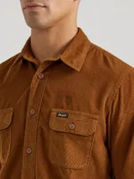 Wrangler x Buffalo Trace™ Men's Corduroy Shirt Old Fashioned