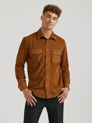 Wrangler x Buffalo Trace™ Men's Corduroy Shirt Old Fashioned