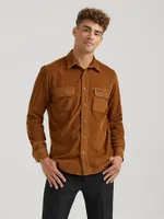 Wrangler x Buffalo Trace™ Men's Corduroy Shirt Old Fashioned