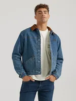 Wrangler x Buffalo Trace™ Men's Barrel House Jacket Well Worn Indigo