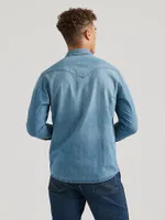 Wrangler x Buffalo Trace™ Men's Revival Shirt Indigo