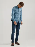 Wrangler x Buffalo Trace™ Men's Revival Shirt Indigo