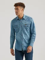 Wrangler x Buffalo Trace™ Men's Revival Shirt Indigo