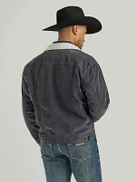 Men's Wrangler® Cowboy Cut® Sherpa Lined Corduroy Jacket Rustic Stone