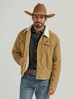 Men's Wrangler® Cowboy Cut® Sherpa Lined Corduroy Jacket Wheat