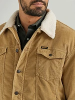 Men's Wrangler® Cowboy Cut® Sherpa Lined Corduroy Jacket Wheat