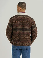 Men's Wrangler® Sherpa Lined Jacquard Print Jacket Canyon Vibe