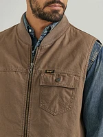 Men's Wrangler Quilt Lined Rancher Vest Harvest