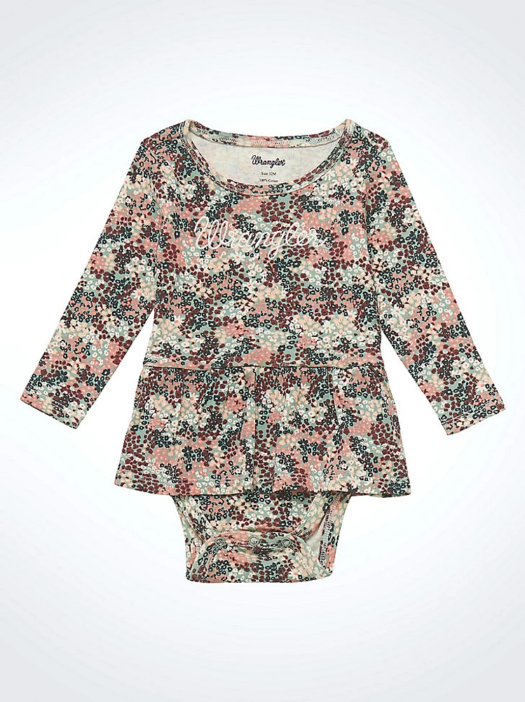 Baby Girl's Floral Skirted Bodysuit