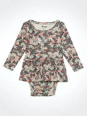 Baby Girl's Floral Skirted Bodysuit