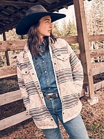 Women's Wrangler Southwestern Print Shacket Doe Stripe