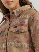 Women's Wrangler Southwestern Print Shacket Dune