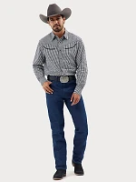 Wrangler® Rodeo Ben Western Snap Shirt Black Gingham