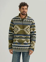 Men's Wrangler® Heavyweight Quarter-Zip Sherpa Pullover Alpine