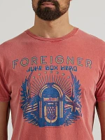 Men's Foreigner Concert Graphic T-Shirt Mineral Red