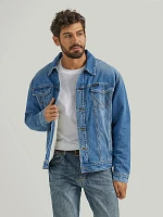 Men's Wrangler Retro® Sherpa Lined Western Denim Jacket Rodeo Night