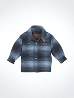 Little Boy's Wrangler Quilt Lined Flannel Shirt Jacket Mid-State