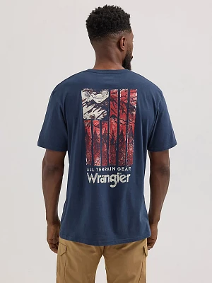 Wrangler ATG™ Men's Back Graphic T-Shirt Blue Nights