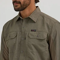 Wrangler ATG™ Men's Mix Material Shirt Bungee Cord