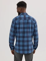 Wrangler ATG™ Men's Campsite Plaid Shirt Harbor