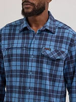 Wrangler ATG™ Men's Campsite Plaid Shirt Harbor