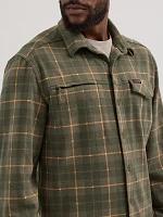 Wrangler ATG™ Men's Campsite Plaid Shirt Forest