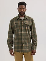 Wrangler ATG™ Men's Campsite Plaid Shirt Forest