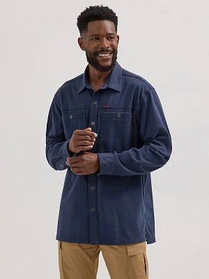 Wrangler ATG™ Men's Horizon Knit Shirt Blue Nights