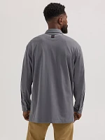 Wrangler ATG™ Men's Horizon Knit Shirt Granite