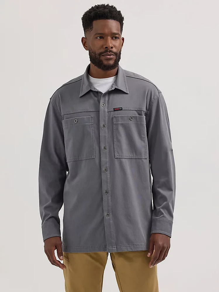 Wrangler ATG™ Men's Horizon Knit Shirt Granite