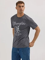 Men's Wrangler Rope Emblem Graphic T-shirt Asphalt Heather