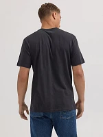 Men's Bucking Horse Graphic T-Shirt Washed Black